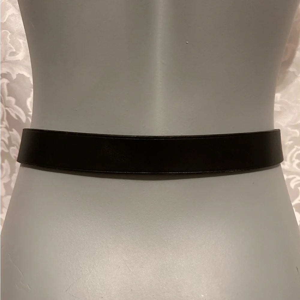 Polo by Ralph Lauren Boy’s Size 26 Leather Belt, Silver-Tone Buckle